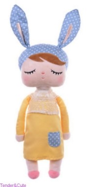 Metoo Angela żółta z imieniem (30 cm)