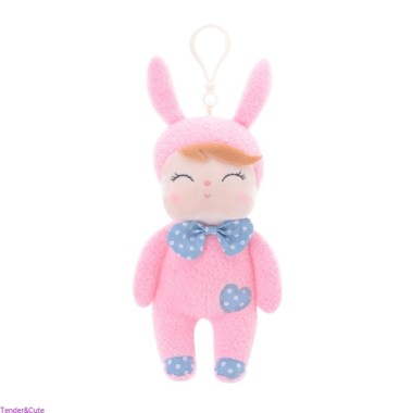 Metoo Króliczek Różowy Angela (20 cm) z imieniem