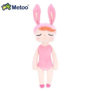 Metoo Angela ze zmiennymi ubrankami ciemny róż (30 cm)  